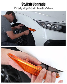 WQNUGX installed on Civic in driveway showing style upgrade