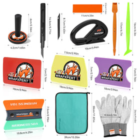 WRAPXPERT kit in use on car hood demonstrating ergonomics and clean, controlled application