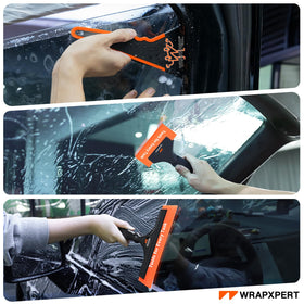 WRAPXPERT soft PU wide blade close-up showing smooth edge to spread water and protect film