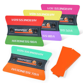 WRAPXPERT front view of squeegee showing ergonomic shape and dual sides for faster installs