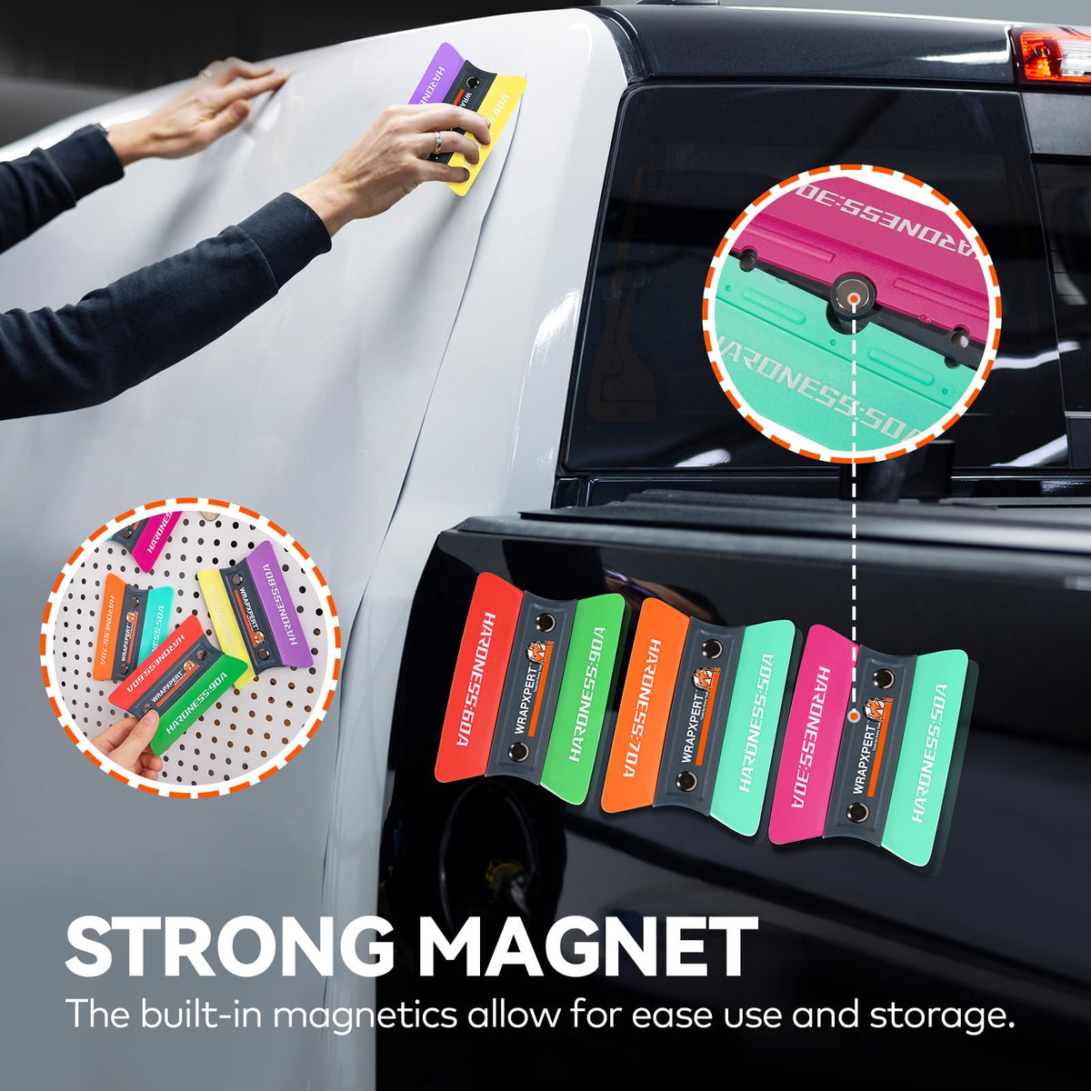 WRAPXPERT magnetic base detail holding tool on metal for hands-free control