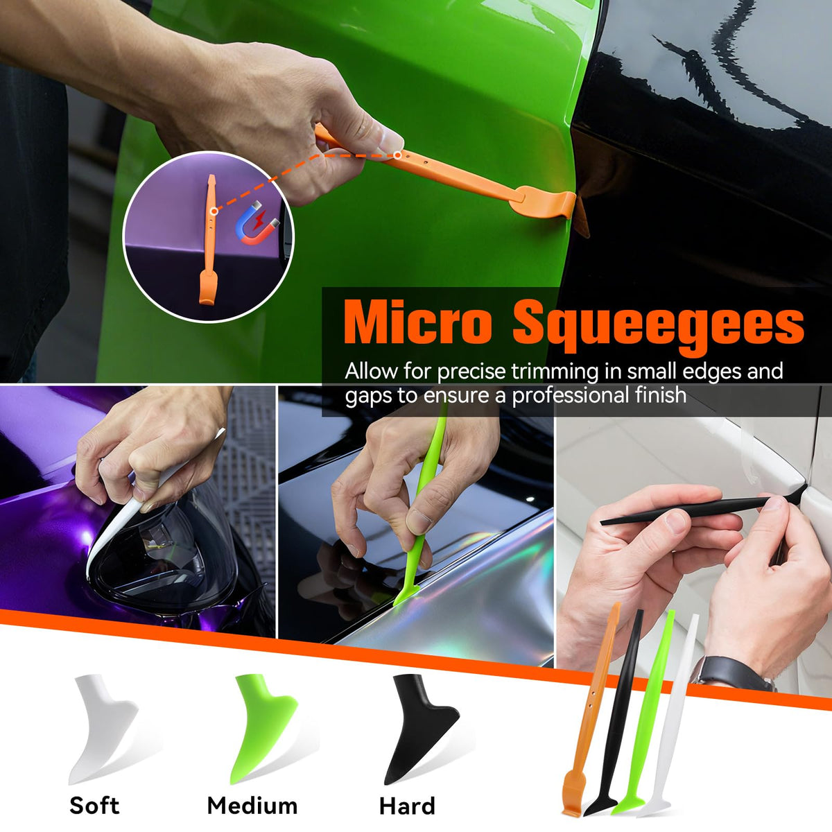 WRAPXPERT utility knife with spare blades offering precise trimming and safe blade storage