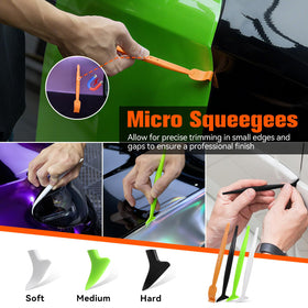 WRAPXPERT utility knife with spare blades offering precise trimming and safe blade storage