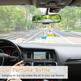 Wresty hanging in car interior demonstrating fresh scent and compact design