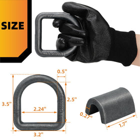 WRINGKIT close-up of forged D-ring texture highlighting solid steel strength benefit