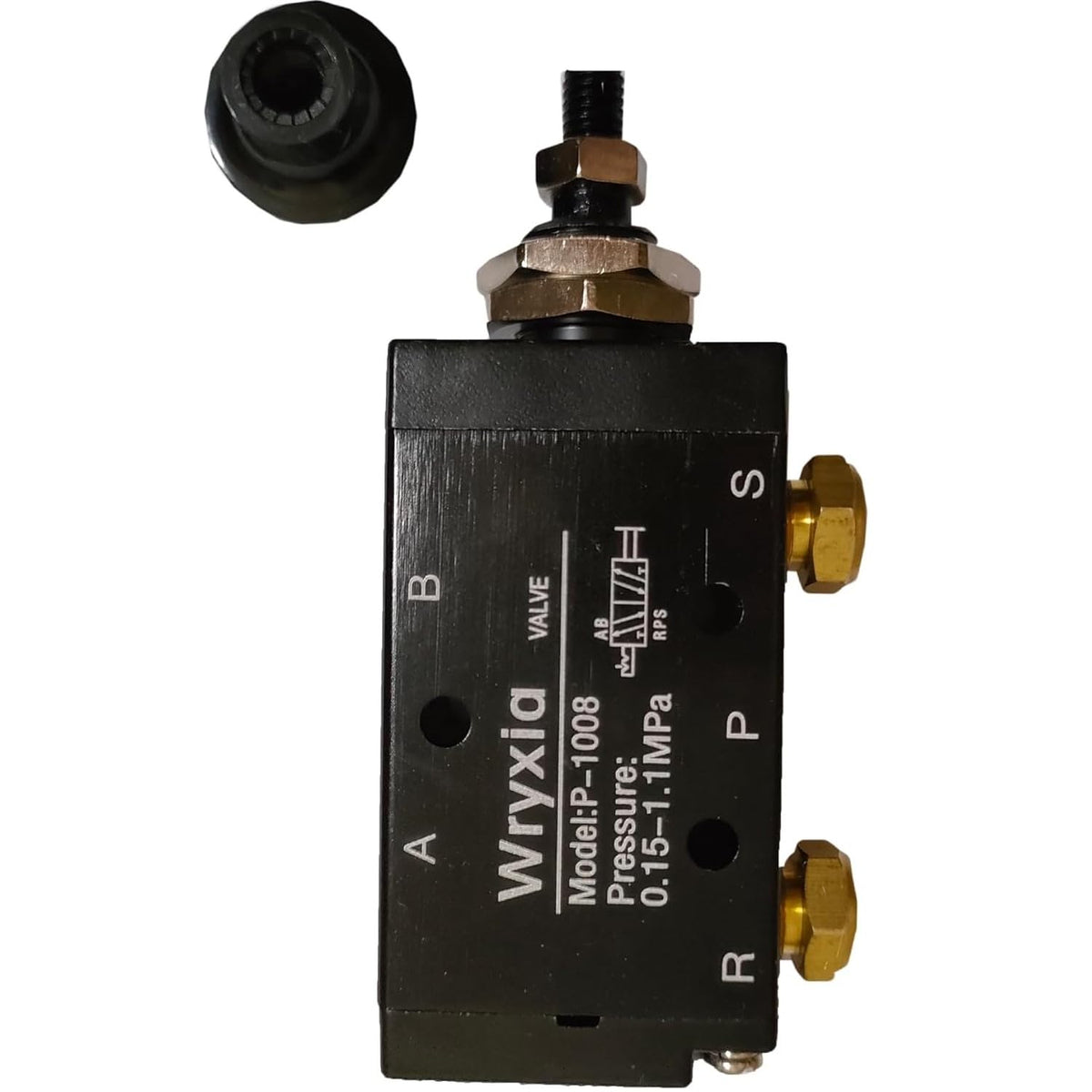 Wryxia valve mounted on dump truck tailgate demonstrating easy control