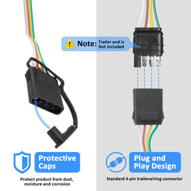 Wsays connector plugged into vehicle harness enabling plug-and-play use