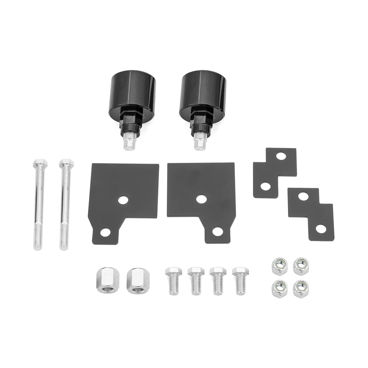 Wsays kit installed front view on a Polaris Sportsman showing increased clearance advantage