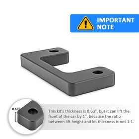 Wsays spacer installed on strut view demonstrating easy direct-fit upgrade