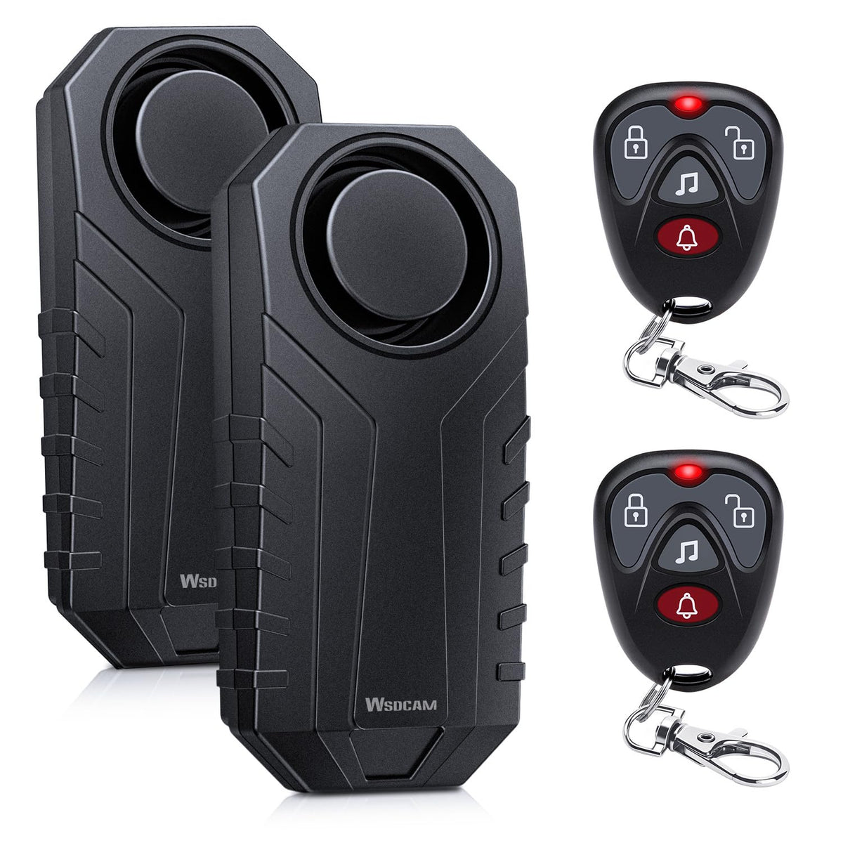 wsdcam front view of the 2-pack alarm showing compact design and quick protection