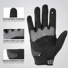 WTACTFUL carbon-fiber knuckle detail offering impact protection
