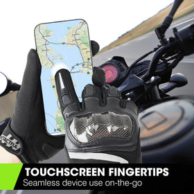 WTACTFUL gloves worn on motorcycle for confident riding control