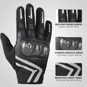 WTACTFUL reinforced faux-suede palm close-up for improved grip