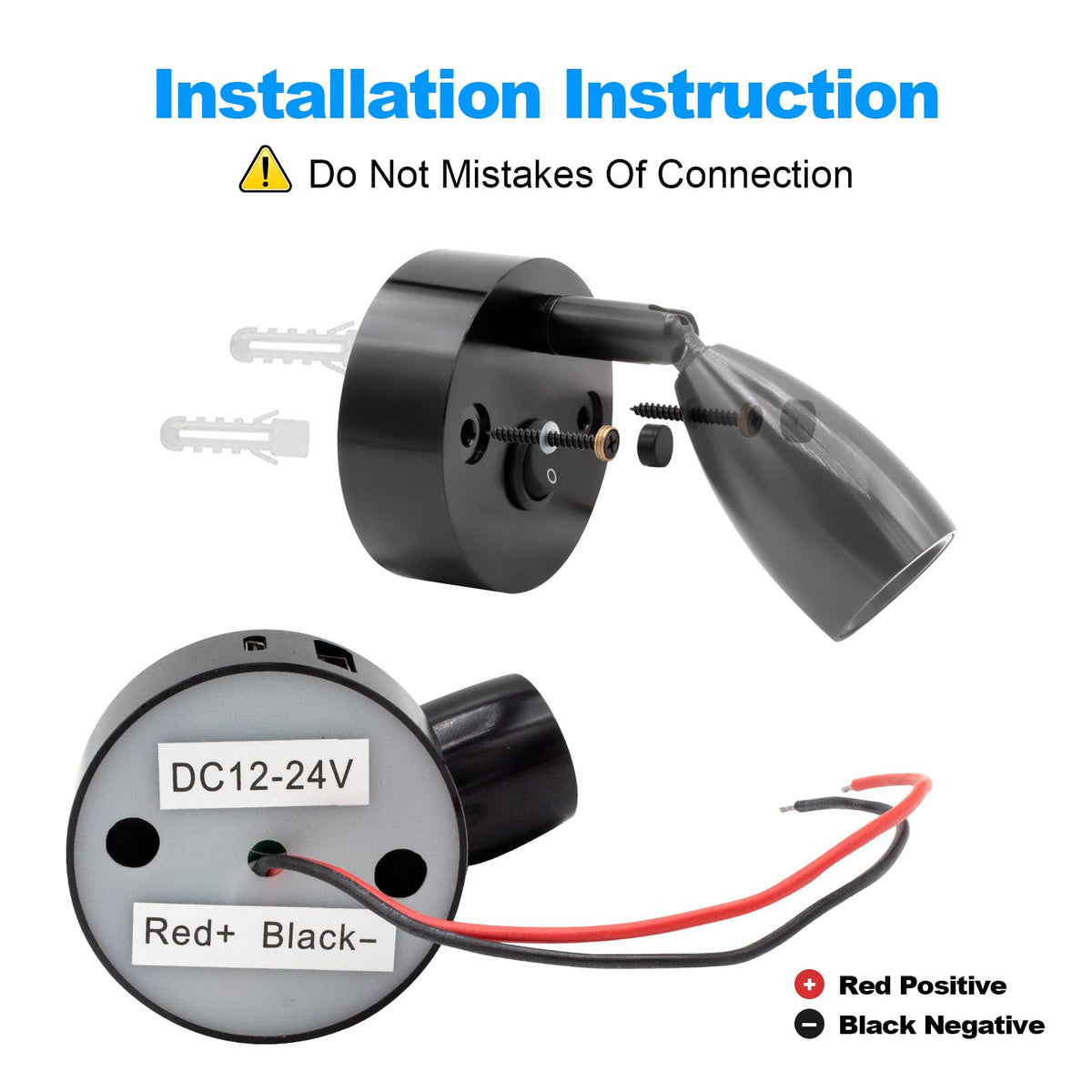 WTNYOU included screw sets and covers arranged for easy installation reference