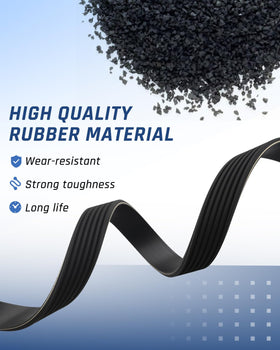 Wujexuhe detailed image of belt rib profile for improved grip and reduced slippage