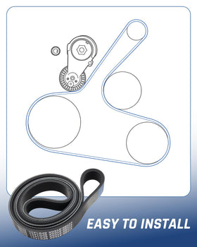 Wujexuhe replacement belt with tool kit showing easy installation and maintenance benefit