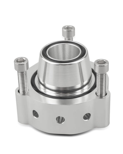Wujexuhe spacer front profile showing mounting holes and port, ensures correct alignment
