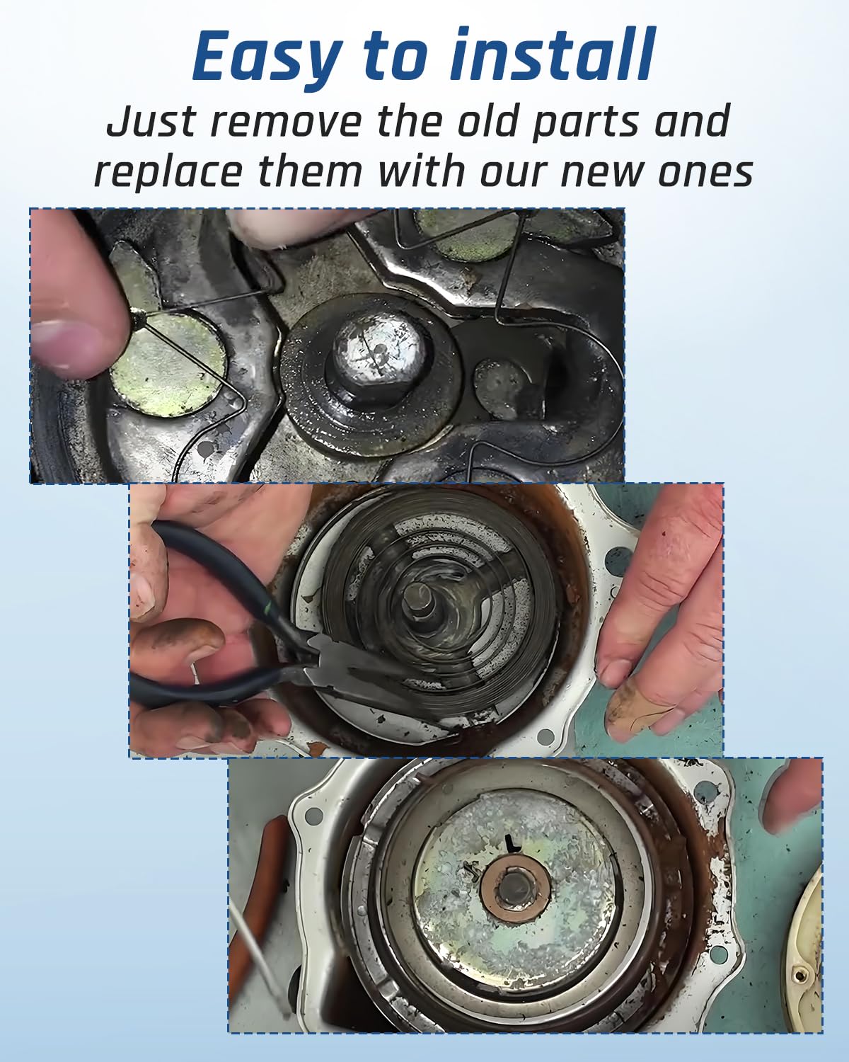 Wujexuhe starter installed on Honda ATC demonstrating restored starting function