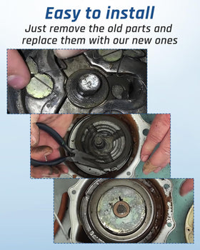 Wujexuhe starter installed on Honda ATC demonstrating restored starting function