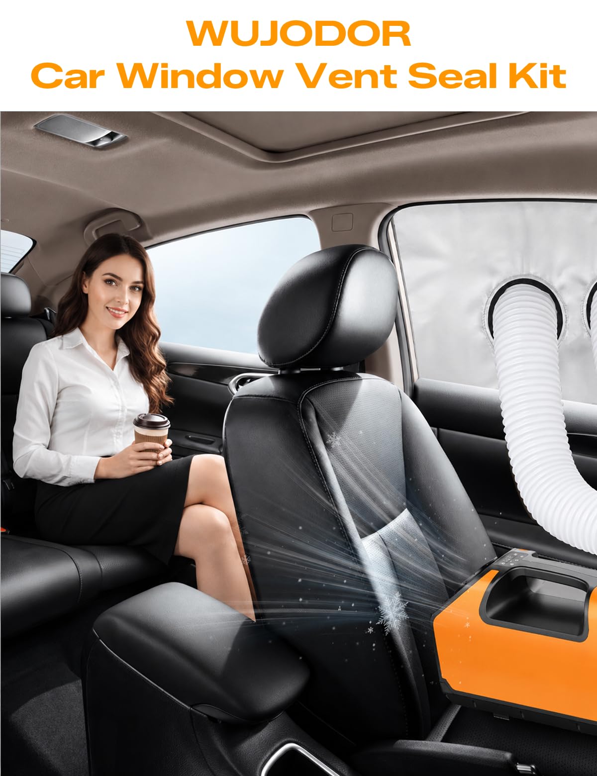 WUJODOR in a travel scene keeping vehicle cabin cooler and insect-free