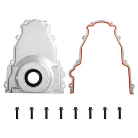 WULAZMU front timing cover front view showing fitment and reliable sealing