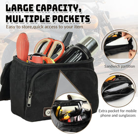 WUMOTIX carried as a messenger bag with shoulder strap for off-bike convenience