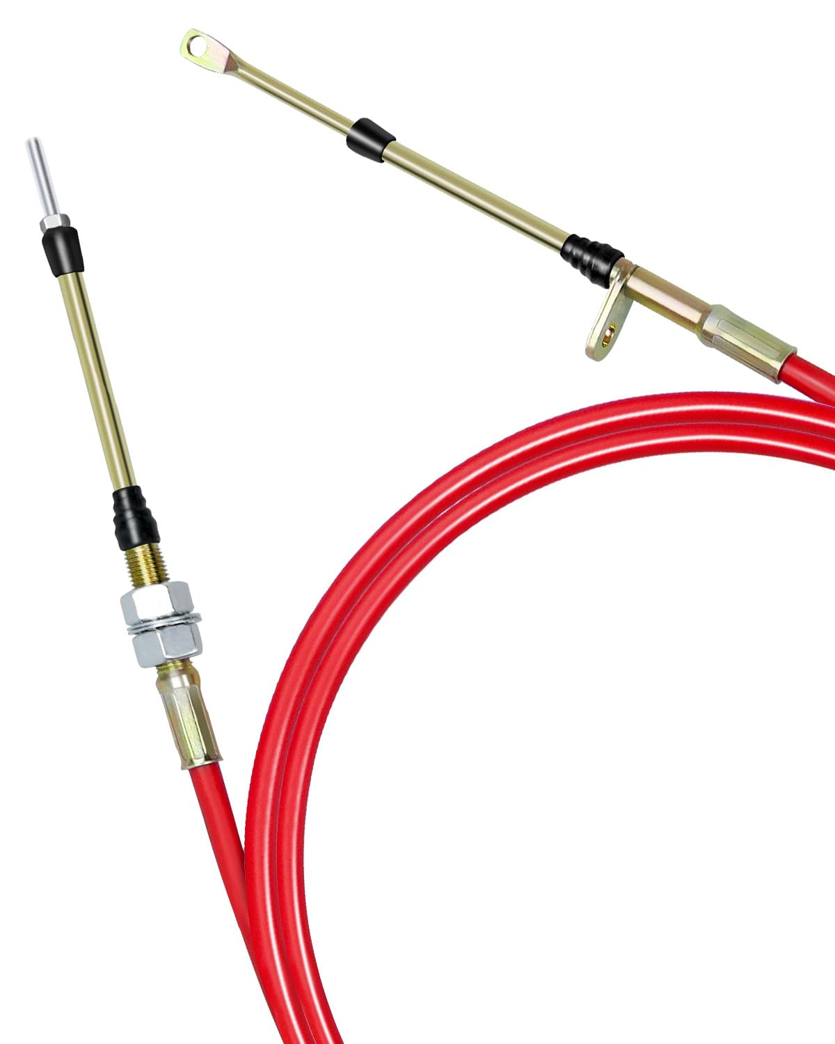 WUMZIJ 80833 front view showing complete shifter cable, durable replacement