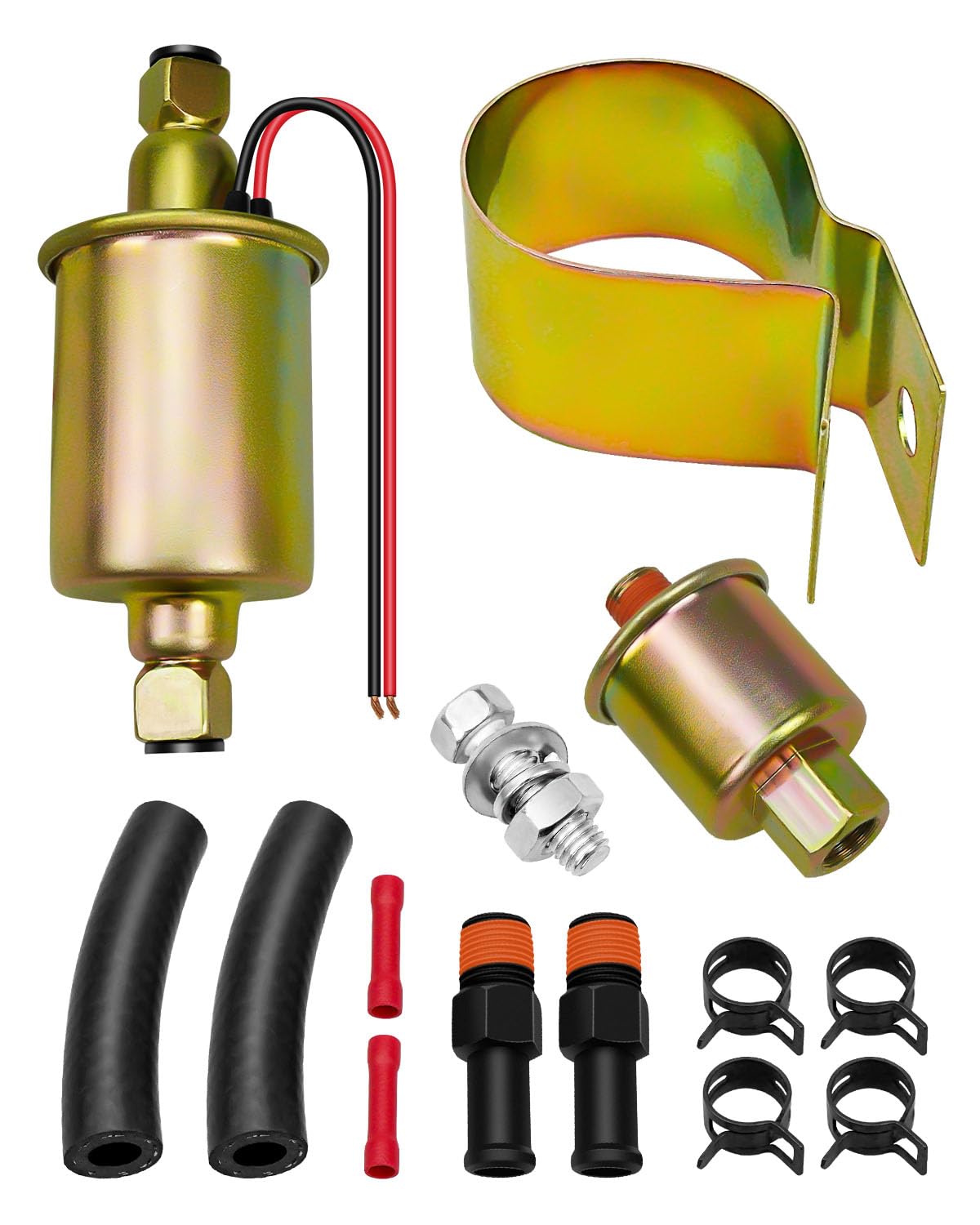WUMZIJ front view showing pump body and fittings, clear visual of connection points and reliability