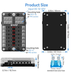 WUPP included fuses laid out showing ready-to-install convenience and variety