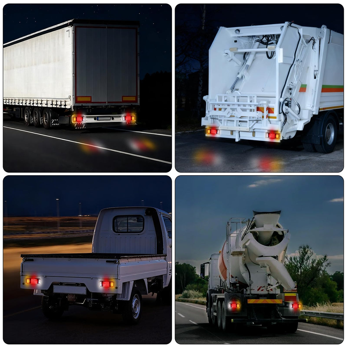 WUSHIXAN installed on an Isuzu truck rear improving road signaling clarity