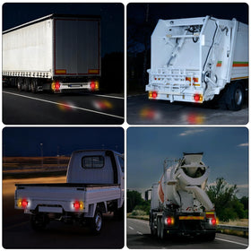 WUSHIXAN installed on an Isuzu truck rear improving road signaling clarity