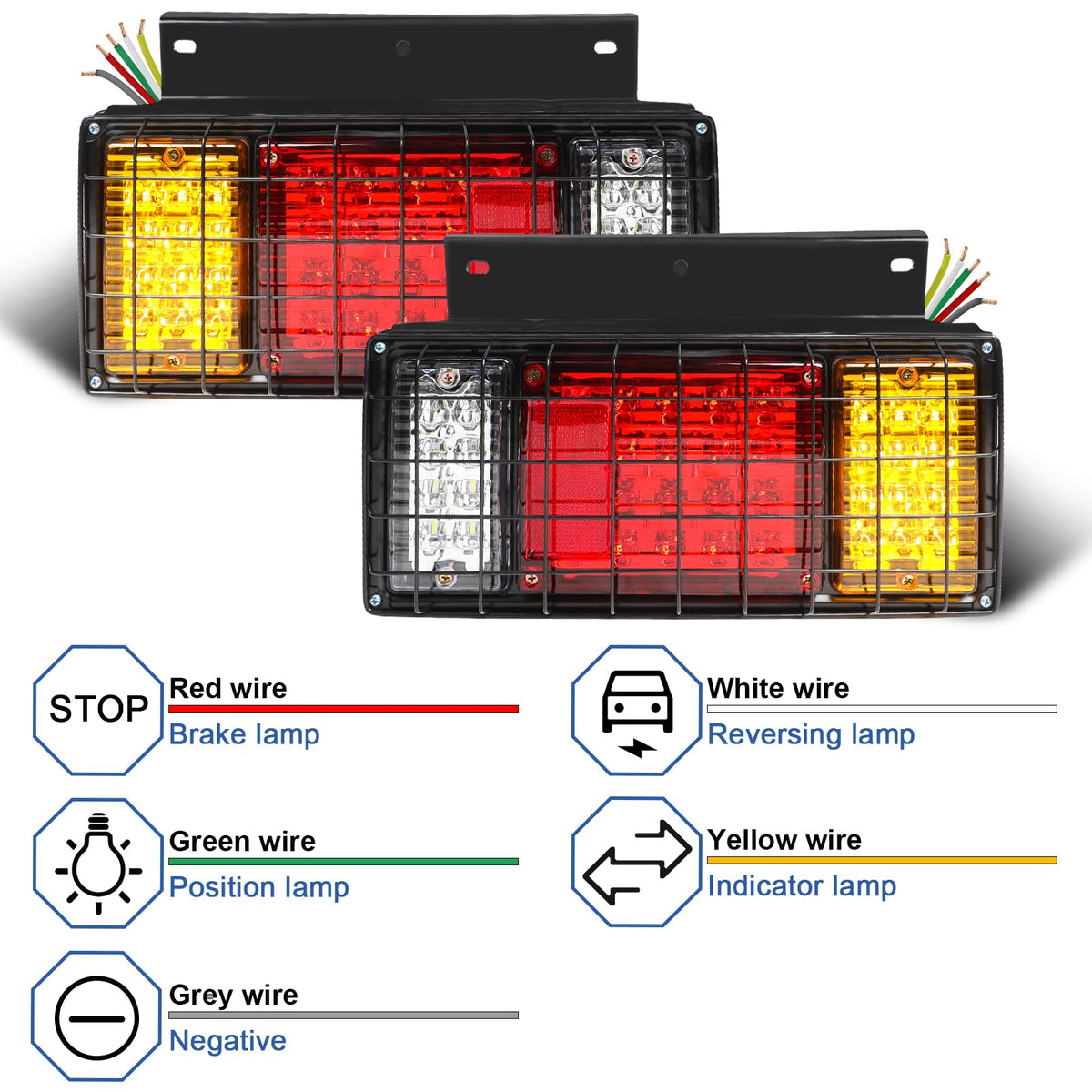 WUSHIXAN clear polycarbonate lens detail that preserves light output