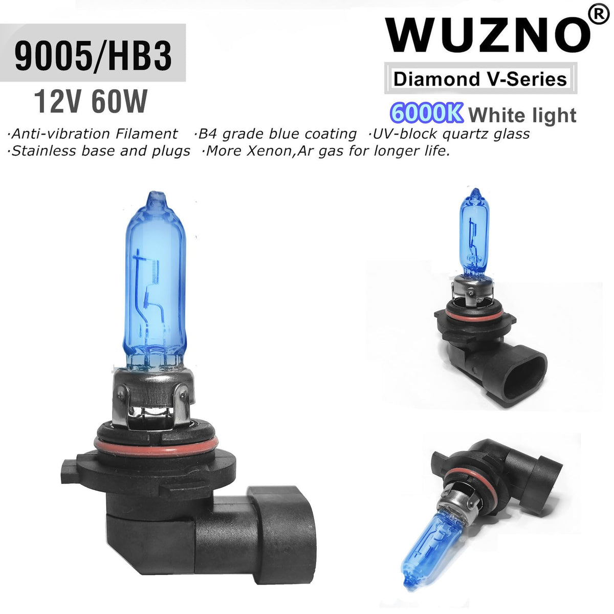 Wuzno H7 high beam installed in Elantra demonstrating brighter road visibility