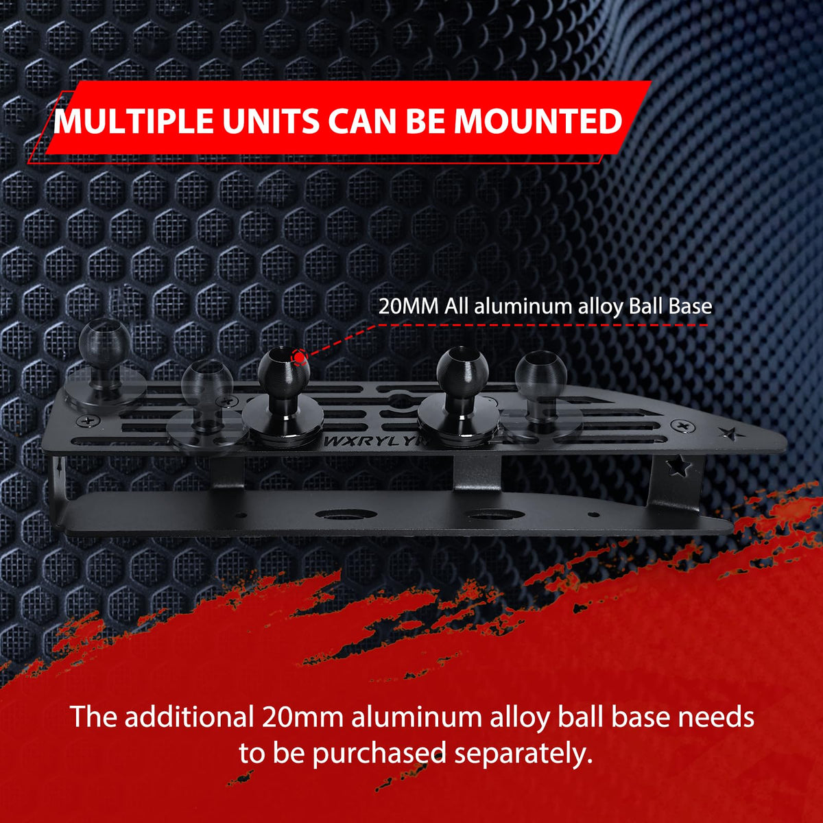 WXRYLYN ball joint and locking levers demonstrating secure anti-vibration lock