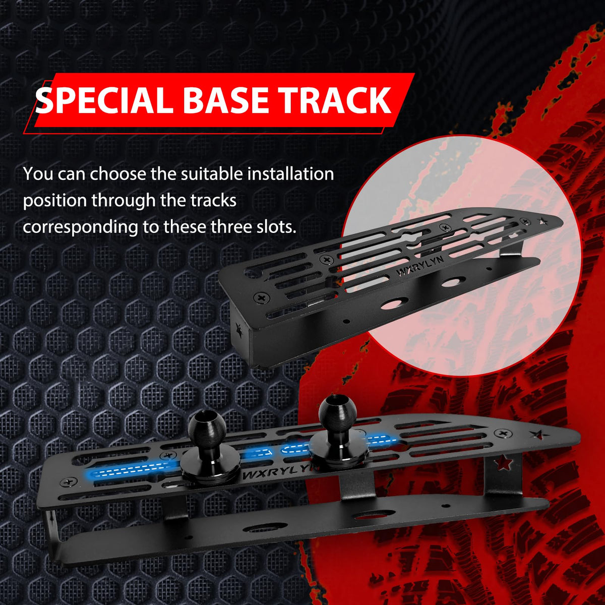 WXRYLYN carbon-fiber extension pole detail showing lightweight reach benefit