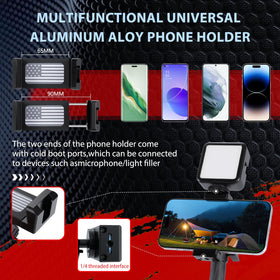 WXRYLYN size and scale with smartphone showing stable hands-free viewing