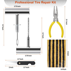 Wykodra detailed view of self-vulcanizing tire plugs illustrating heat resistance