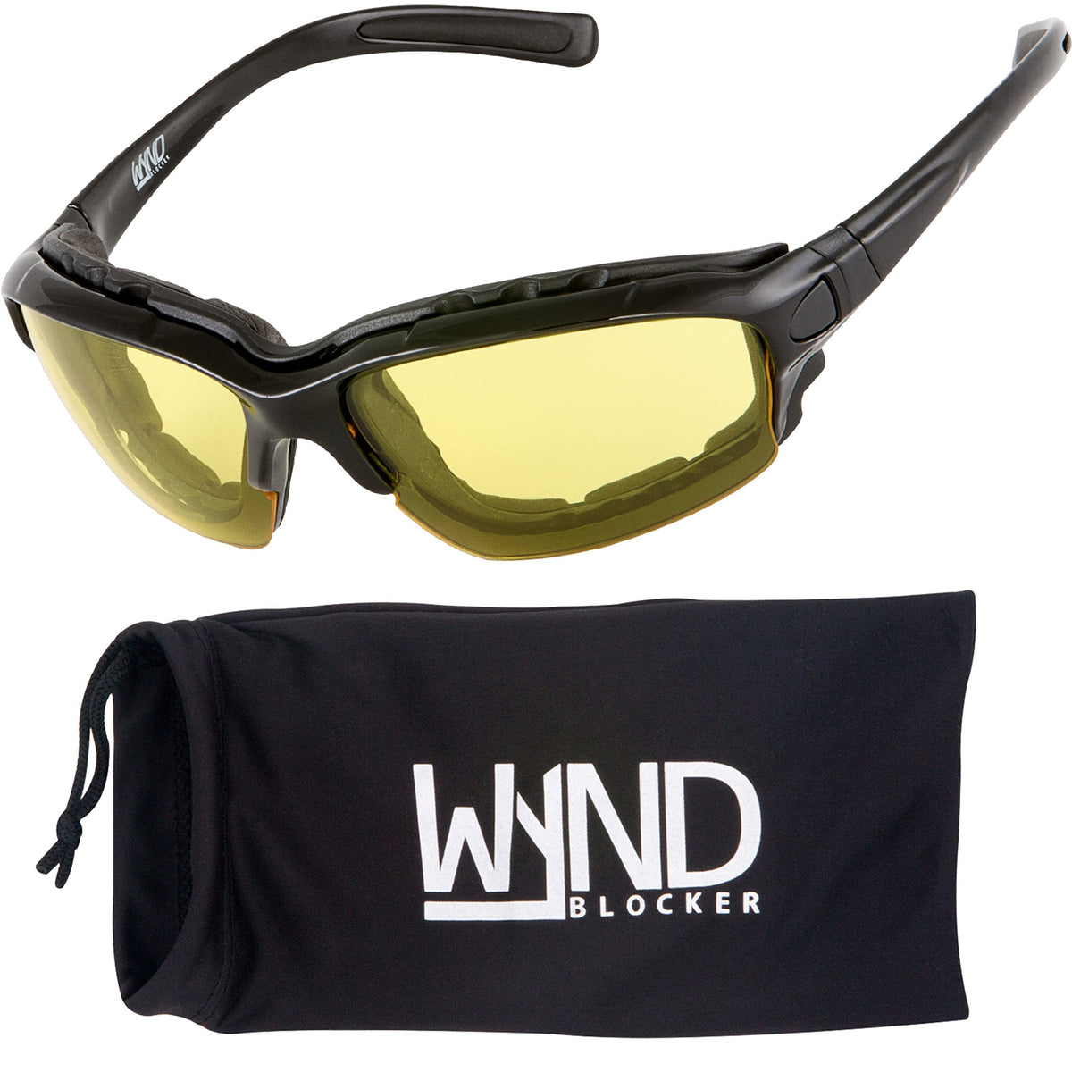 WYND Blocker Halvert front view showing frame and lens for clear riding vision
