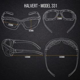 WYND Blocker Halvert rubberized temple detail demonstrating secure, non-slip fit