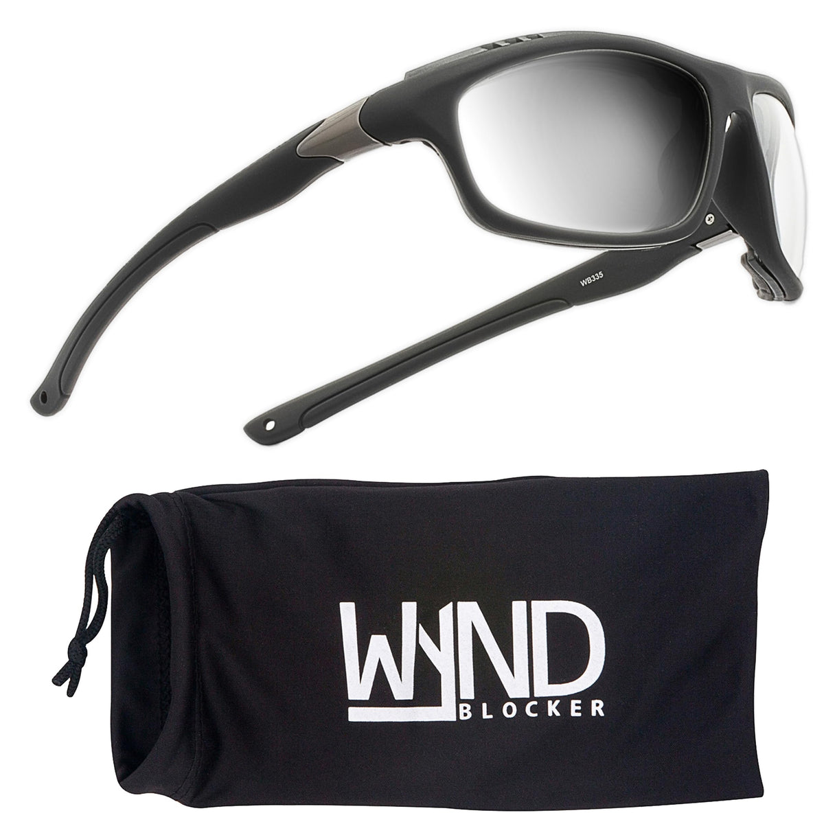 WYND Blocker front view showing sleek frame and protective fit benefit