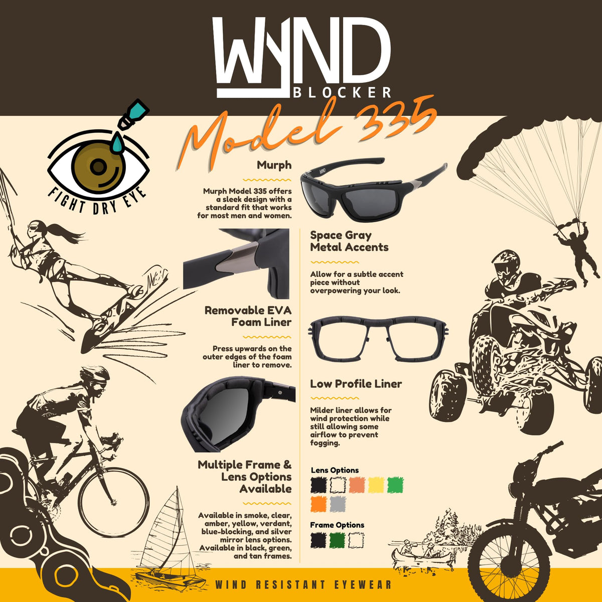 WYND Blocker worn with helmet demonstrating compatibility and comfort