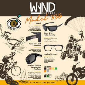 WYND Blocker worn with helmet demonstrating compatibility and comfort