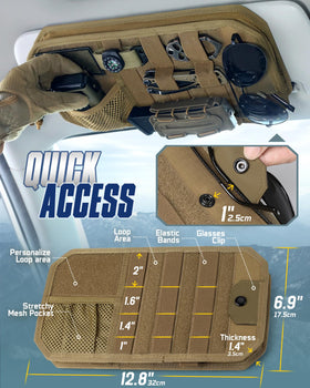 WYNEX semi-rigid MOLLE panel detail showing durable gear attachment