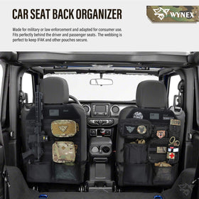 WYNEX sling straps and double buckle securing long gear, keeping items stable