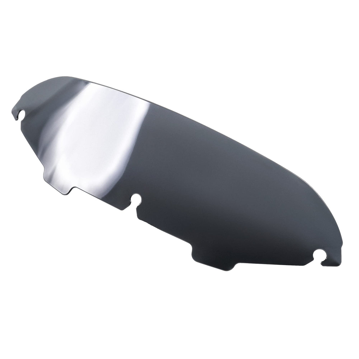 WYNMOTO windshield beside ruler showing 4.5 inch center-bolt measurement for fit