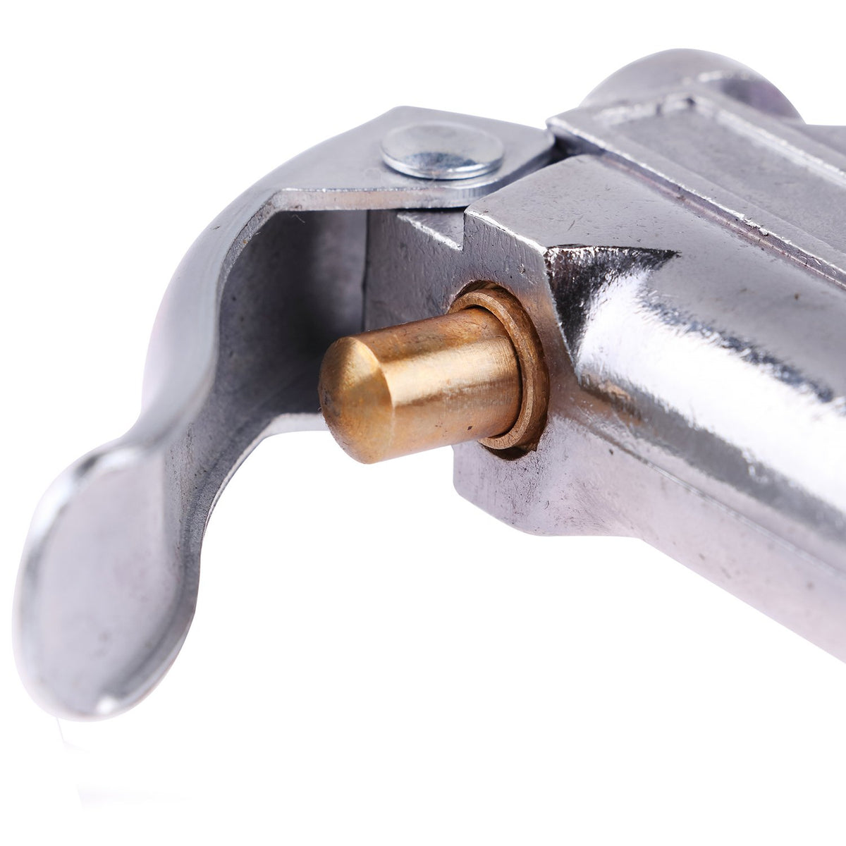 WYNNsky inflator straight head air chuck attached to valve for secure connection