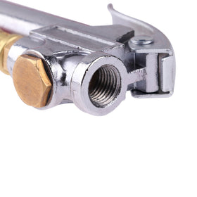 WYNNsky inflator 12-inch red hose detail highlighting flexible reach benefit