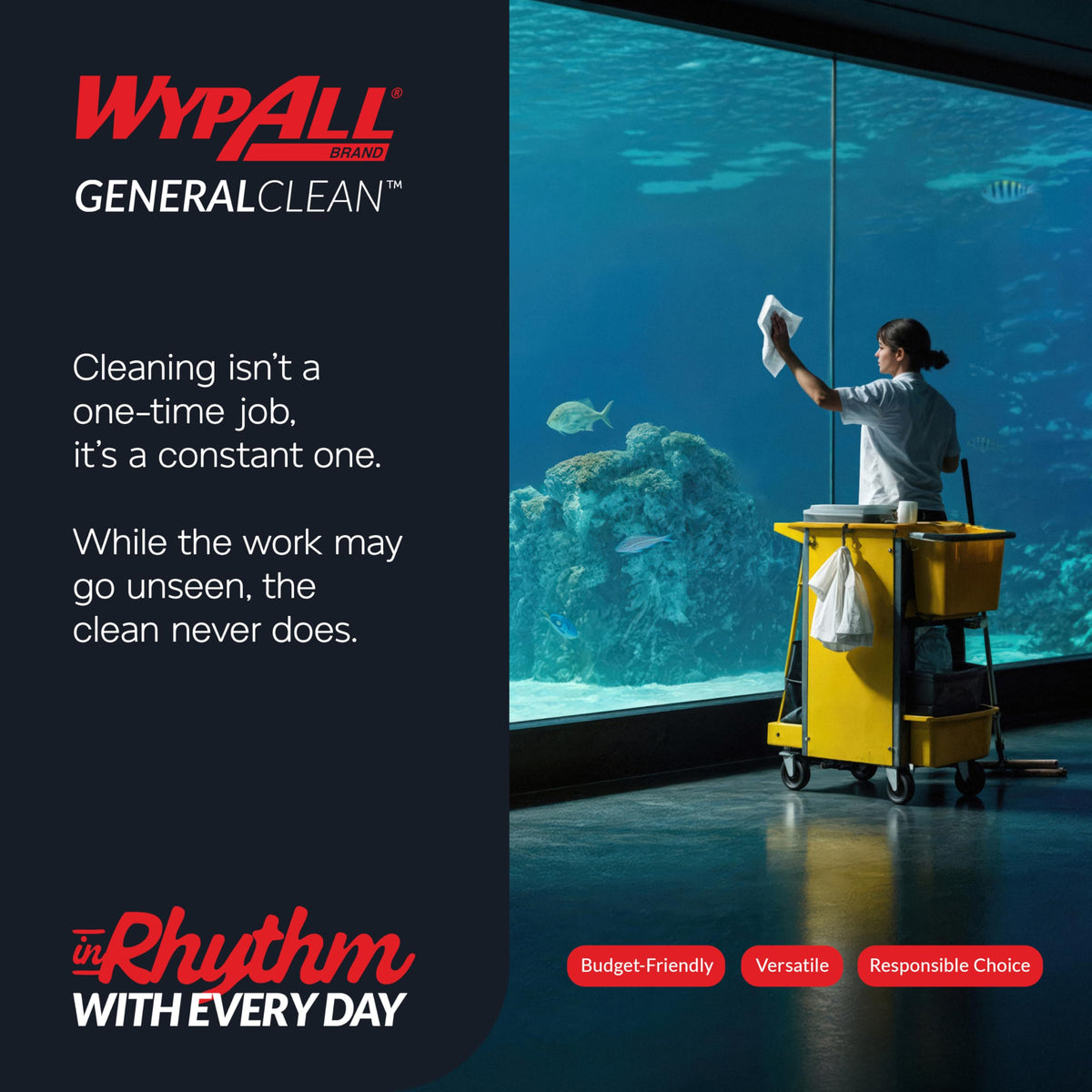 WypAll fabric texture macro revealing HydroKnit weave for higher absorbency