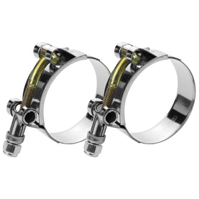 WYSIWYKA front view of 2" T-bolt clamps showing robust packaging and quantity benefit