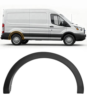 Wyustey right rear fender trim front view showing fit and factory lines